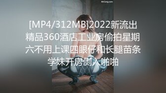 [MP4/312MB]2022新流出精品360酒店工业房偷拍星期六不用上课四眼仔和长腿苗条学妹开房侧入啪啪