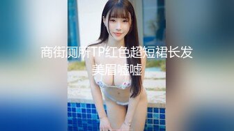 商街厕所TP红色超短裙长发美眉嘘嘘