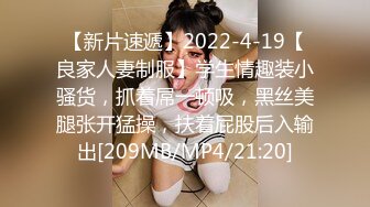 【新片速遞】2022-4-19【良家人妻制服】学生情趣装小骚货，抓着屌一顿吸，黑丝美腿张开猛操，扶着屁股后入输出[209MB/MP4/21:20]