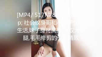 [MP4/ 517M]&nbsp;&nbsp; 社会纹身哥和小姨子快乐生活,妹子身材高挑,一双大长腿,毛毛修剪的十分精致