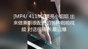 [MP4/ 411M] 漂亮小姐姐 出来做兼职很配合拍各种啪啪视频 对话很精彩 最后爆